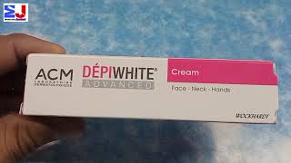 Depiwhite advance cream  Depigmenting cream Depiwhite advance cream uses melasma acne review Hindi [upl. by Nemzaj]