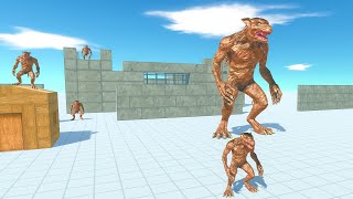 WEREWOLF CASTLE GETTING ATTACKED BY ALL UNITS  ANIMAL REVOLT BATTLE SIMULATOR WYVERN  ARBS  WYVER [upl. by Truda]