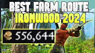 BEST New World Gold Farm on IronWood Spot Route Money Making 2024 Gold Farming 2024 [upl. by Odlabu231]