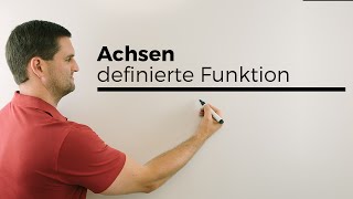 Achsen abschnittsweise definierte Funktion Beispielgraph Koordinatensystem  Mathe by Daniel Jung [upl. by Thun]