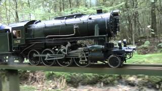 Stoomgroep Rading Spoor Chasing a 5quot inch live steam locomotive S160 WD 2438 [upl. by Shewmaker]