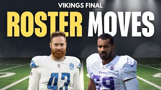 Vikings Final Roster Moves Before Jaguars Game [upl. by Christmas843]