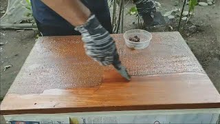 PAANO TANGGALIN ANG PINTURA AT VARNISH  HOW TO REMOVE PAINT AND VARNISH [upl. by Ylrebmik]