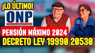 ONP PENSIÓN MÁXIMA A JUBILADOS DE LEYES 19990 Y 20530 CONSULTA LOS BENEFICIARIOS COMUNICADO ONP [upl. by Aivyls909]