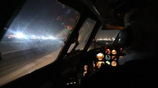 Взлет Ту154 из Внуково  Tupolev Tu154m Take off from UUWW Cockpit view [upl. by Juditha]