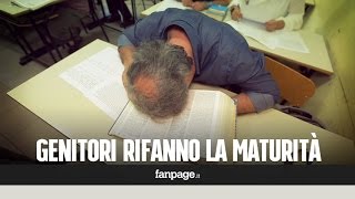 I genitori provano a rifare lesame di maturità [upl. by Niuqram]