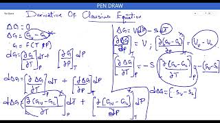 DERIVATIVE OF CLAUSIUS CLAPEYRON EQUATION [upl. by Wilde]