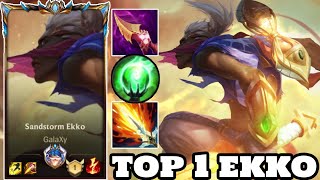 Wild Rift Ekko  Top 1 Ekko Gameplay Rank Challenger [upl. by Wooldridge900]