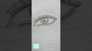 Hyper realistic eye sketch🧡 dhruvarts song [upl. by Mendie]