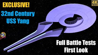 NEW 32nd Century USS Yang Fed Battlestar TEST  Exclusive First Look  Star Trek Ship Battles [upl. by Lelah]