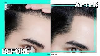 Instant Fix For Receding Hairline  Thinning Hair  Hair Makeup ✖ James Welsh [upl. by Cline]