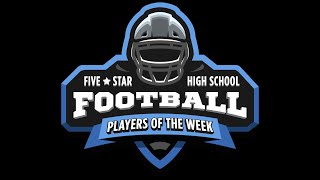 Southwest Virginia Five Star High School Football Players of the Week presented by Watauga [upl. by Annaeoj]