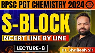 BPSC PGT CHEMISTRY 2024 II SBLOCK II NCERT LINE BY LINE LECTURE8 Dr Shailesh Sir [upl. by Ainahs]