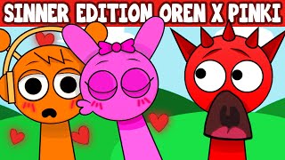 Incredibox Sprunki Sinner Edition But With Oren x Pinki Kiss  All Reactions [upl. by Gordon]