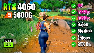 ✅ RTX 4060 ✅ Fortnite ✅ Bajos  Épicos  Raytracing 🔴 1080p  1440p  4K 🔴 [upl. by Keeler450]