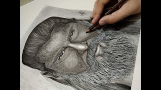 Hyper Realistic Face Sketching Part  3 realisticfacedrawing arttutorial art stepbystepdrawing [upl. by Fleda259]