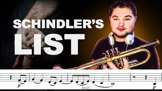 Schindlers list theme on Trumpet with Sheet Music [upl. by Blumenthal279]