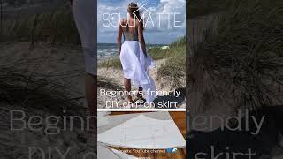 Woman  teenager dancer skirt pattern High waist evening skirt pattern DIY skirt tutorial [upl. by Alla]