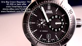 Oris Big Crown Regulator Meistertaucher 200M 7514 42MM Sapphire Automatic [upl. by Merissa]