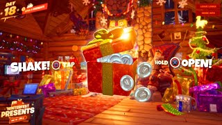 OPENING LAST PRESENT IN FORTNITE WINTERFEST [upl. by Azeria]