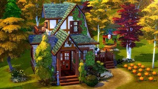 WITCHES TINY HOUSE  Sims 4 Speed Build [upl. by Rdnaskela]