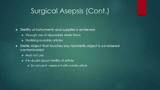 Clinical Medical Assisting Surgical Asepsis Sterile Technique [upl. by Cornwell997]