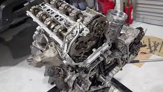 Range Rover Supercharger Engine timing chain replacement full video [upl. by Schilt]