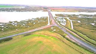 Mersea Island The Strood by air drone over Mersea [upl. by Amor]