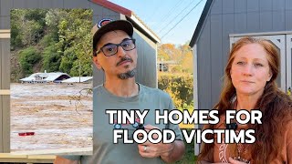 Hurricane Helene Relief Converting Sheds into Homes for Flood Victims in Western North Carolina [upl. by Cairns235]