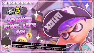 ✨🌊Whats Happening Its Overwhelming Also Eggstra Work Towards the End  Splatoon 3 👚🎒😍💝✨ [upl. by Aicekal]