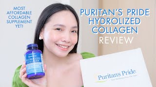 PURITANS PRIDE HYDROLIZED COLLAGEN SUPPLEMENT I MOST AFFORDABLE COLLAGEN YET  VITAMINS HAUL [upl. by Beedon]