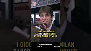 I CAMPIONI del MILAN RACCONTANO KAKÀ Shorts [upl. by Esirtal]