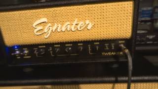 Egnater Tweaker 15 watt amp in high gain solo mode [upl. by Iborian]