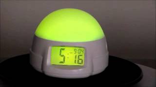 Timelink 89800WHITE Deluxe Color Changing Electric Alarm Clock [upl. by Anne-Corinne784]