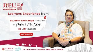 Student Exchange Program Highlights  Dr Dhanashree’s Inspiring MBA Experience [upl. by Siulesoj]