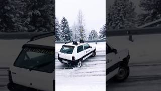 fiat panda 4x4 vs subaru ❄️ shorts [upl. by Olivie658]