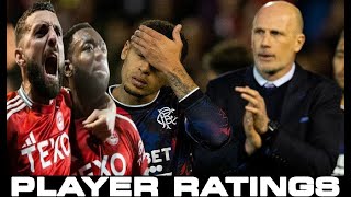 ZERO WASTE OF A SHIRT PLAYER RATINGS  ABERDEEN 21 RANGERS  SCOTTISH PREMIERSHIP [upl. by Hesther705]