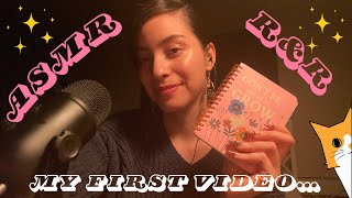 ASMR  Nail tapping whispering  amp random triggers ✨ My first ASMR video ✨ [upl. by Aissert]