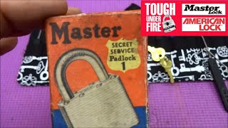 388 Master Lock quotSecret Servicequot Padlock [upl. by Binetta767]