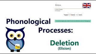 Phonological Processes Deletion or ‘Elision’ [upl. by Kcod]