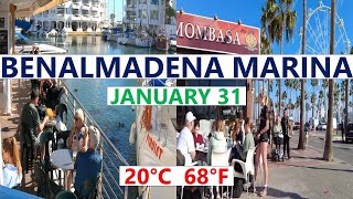 BENALMADENA MARINA WINTER 2024 MALAGA SPAIN COSTA DEL SOL [upl. by Spiros]