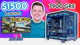 Best 1500 Gaming PC Build 2024 👑 ft RX 7900 GRE amp Ryzen 7600X w Benchmarks [upl. by Tersina]