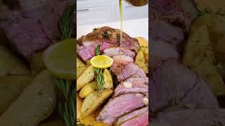 Perfect every time Roasted Leg of Lamb with Potatoes shorts [upl. by Cram]