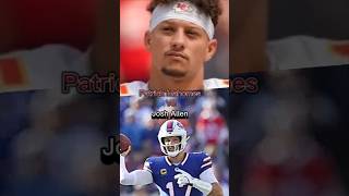 Josh Allen VS Patrick Mahomes nfl joshallen patrickmahomes bills cheifs [upl. by Dorisa]