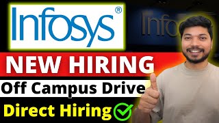 Infosys Off Campus Hiring 2024  Infosys hiring  Apply online  Job4freshers [upl. by Babcock]