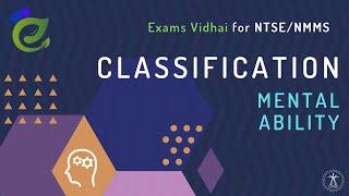 Classification  Mental Ability  NTSE NMMS  Vidhai Exams Possible [upl. by Jordans421]