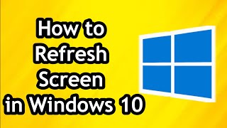 How to Refresh Screen in Windows 10 [upl. by Nimaj]