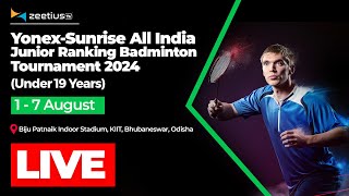 QF Court 4  YonexSunrise All India Junior Under 19 Ranking Badminton Tournament 2024 [upl. by Eldridge]