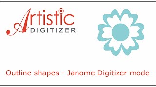 Outline shapes Janome Digitizer [upl. by Fischer344]