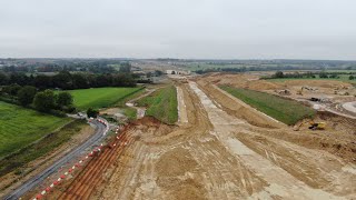 drone view on Hs2 near Brackley ​⁠hs2 [upl. by Ripp]